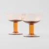 Juego de dos copas de champán de cristal – Plinth Juego de dos copas de champán de cristal – Plinth