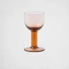 Juego de dos copas de vino blanco de cristal – Plinth