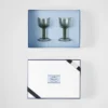 Juego de dos copas de vino blanco de cristal – Plinth