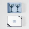 Juego de dos copas de vino de cristal – Nueva York