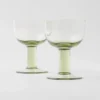 Juego de dos copas de vino tinto de cristal – Plinth
