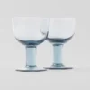 Juego de dos copas de vino tinto de cristal – Plinth
