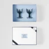 Juego de dos copas de vino tinto de cristal – Plinth