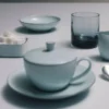 Taza de capuchino de porcelana – Celadón