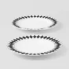 Juego de dos platos de porcelana – Tablero de ajedrez