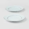 Juego de dos platos de postre de porcelana – Celadón
