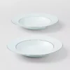 Juego de dos platos hondos de porcelana – Celadon
