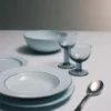 Juego de dos platos hondos de porcelana – Celadon