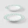 Juego de dos platos hondos de porcelana – Verde Viena