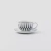Juego de dos tazas de té de porcelana – Rayas