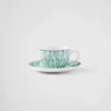 Juego de dos tazas de té de porcelana – Verde Viena