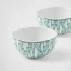Juego de dos tazones de porcelana para arroz o cereales – Verde Viena Juego de dos tazones de porcelana para arroz o cereales – Verde Viena