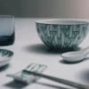 Juego de dos tazones de porcelana para arroz o cereales – Verde Viena Juego de dos tazones de porcelana para arroz o cereales – Verde Viena