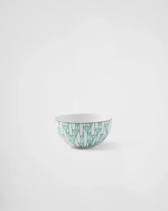 Juego de dos tazones de sopa de porcelana – Verde Viena
