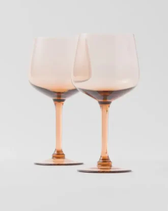 Juego de dos vasos de agua de cristal – Nueva York