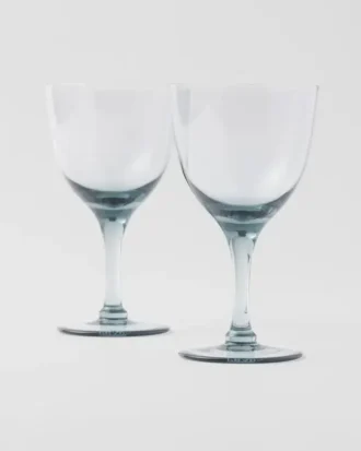 Juego de dos vasos de agua de cristal – Nueva York