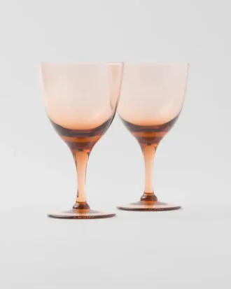Juego de dos vasos de agua de cristal – Nueva York