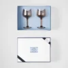 Juego de dos vasos de agua de cristal – Nueva York