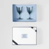 Juego de dos vasos de agua de cristal – Nueva York