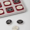 Juego de tres en raya de piel Saffiano Juego de tres en raya de piel Saffiano