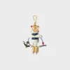 Llavero con charm de cuero Saffiano Cupido Llavero con charm de cuero Saffiano Cupido