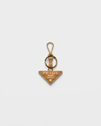 Llavero de piel Saffiano y metal