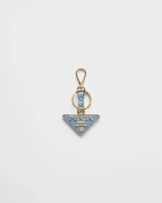 Llavero de piel Saffiano y metal