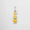 Llavero de robot en piel Saffiano