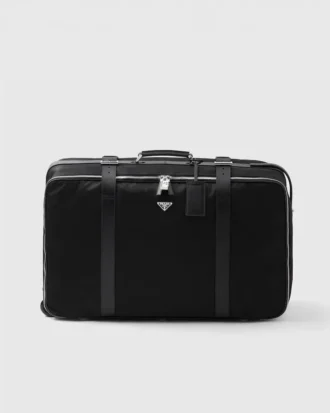 Maleta grande de Re-Nylon y piel Saffiano