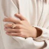 Mini anillo Eternal Gold Snake en oro amarillo y diamantes