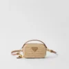 Mini bolsa de ganchillo y cuero Mini bolsa de ganchillo y cuero