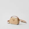 Mini bolsa de ganchillo y cuero Mini bolsa de ganchillo y cuero