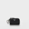 Mini bolsa de piel Saffiano con llavero