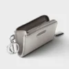 Mini bolsa de piel Saffiano con llavero