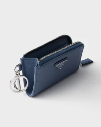 Mini bolsa de piel Saffiano con llavero Mini bolsa de piel Saffiano con llavero