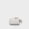 Mini bolsa de piel Saffiano con llavero