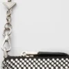 Mini bolso con tachuelas de cristal y correa para el hombro Mini bolso con tachuelas de cristal y correa para el hombro
