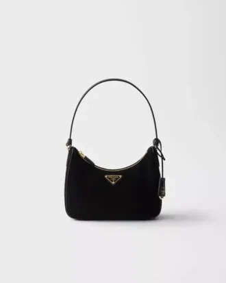 Mini bolso de ante Prada Re-Edition 2005