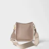 Mini bolso de hombro de cuero