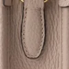Mini bolso de hombro de cuero