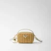 Mini bolso de mimbre y cuero Mini bolso de mimbre y cuero