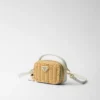 Mini bolso de mimbre y cuero Mini bolso de mimbre y cuero