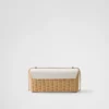 Mini bolso de mimbre y cuero Mini bolso de mimbre y cuero
