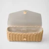 Mini bolso de mimbre y cuero Mini bolso de mimbre y cuero