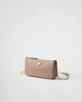 Mini bolso de piel Saffiano