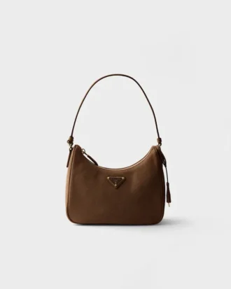 Mini bolso Prada Re-Edition 2005 de nubuck y piel Saffiano