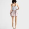 Minifalda de algodón a cuadros
