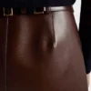 Minifalda de cuero