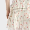 Minifalda de lino con estampado floral Minifalda de lino con estampado floral