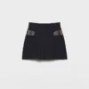 Minifalda de mohair de cabrito